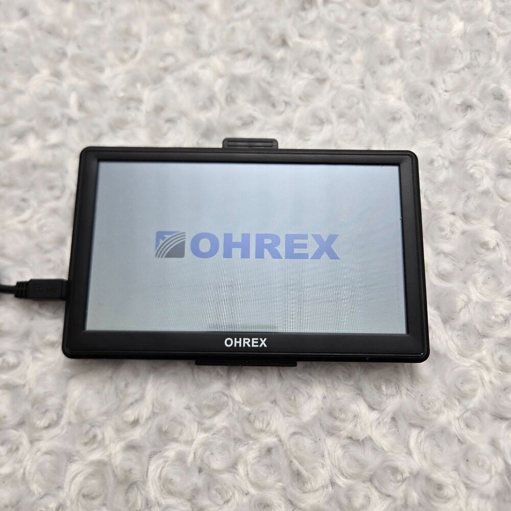 Ohrex Truck GPS Navigation Unit 7 in Black Touchscreen Routing Expandable Memory